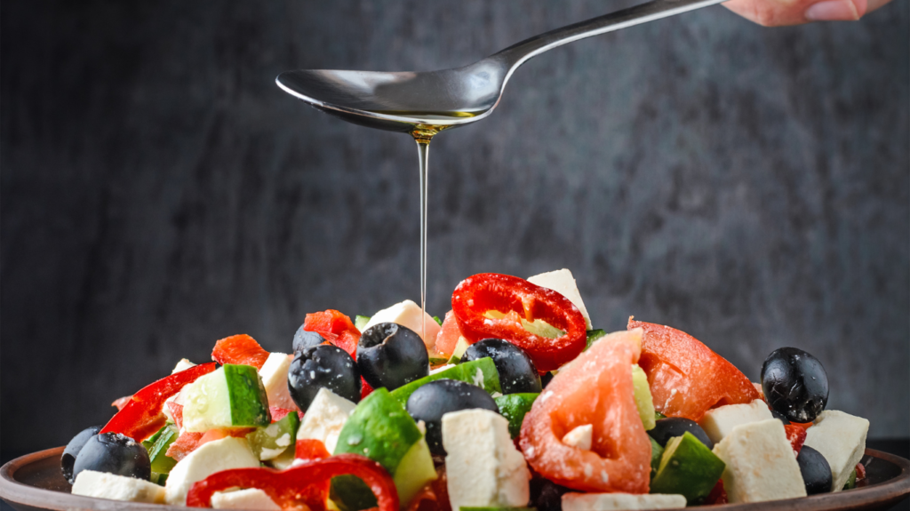 dau o liu va salad