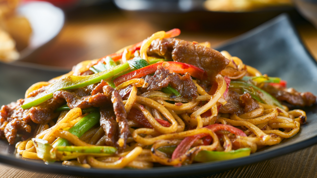 thit bo xao du du thai soi 1